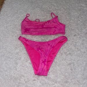 Triangl Pink Floral Bikini Set
